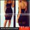 New Arrival Cheap Price Transparents Bodycon Dress For Women Sexy Prom Dress Night Club Slip Black Party Dress Z486