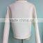 Cheap plain white long sleeve oversized pocket women scuba pullover windcheater round neck hoodie manufacturer