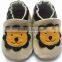 Lowest price soft sole leather baby shoes girl animal print shoes