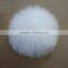 Myfur Light Blue Real Fox Fur Pompom Wholesale Animal Fur Accessory