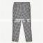 Spring Women Soft Slim Gingham Trousers