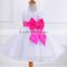 2017 Girl roses princess skirt sleeveless dress flower tulips wedding dress