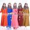 flower sleeve muslim dress /yimy black muslim Arabian middle east lace abaya kaftandress/ islamic muslim women dress