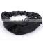 2017 New Arrival Fashion Solid Rabbit Ear Crystal Yarn Turban Headband