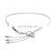 Fashion Thin Belt Fashion Accessories Gold Metal Waist Chain Pendent Diamond Cystal Goldfish studded belts for ladies