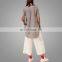 Cool Fashion Muslim Woman Suit Long Sleeve Shirt Top With Palazzo Pants Islamic Clothing 2017