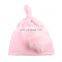 2017 new fashion children's fashion hair ball knot sharp angle cap new born baby hat