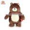 Best made cuddly brown plush stuffed bear soft toys