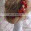 Aidocrystal Sex Red wedding hair accessories bridesmaid bridal hair pins blush silk flower hair accessory
