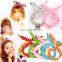 Women Girl Fabric microfiber hair accessories Bow tie headband for party or gift