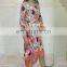 Maxi embroidery lace elegant women long sleeve skirt long sleeve color print flowers dress for women