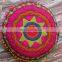 Embroidered Cotton Maxican Throw Round Pillow Cover Indian Decor Sofa Round Cushion Cover