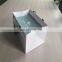 Nice design high quality black logo white color paper shopping bag for packing box