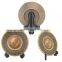 custom zinc alloy antique brass round insert embossed souvenir plate