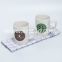 9 oz white square ceramic mug with decal