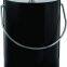 Hand Made In USA Black Double Walled 5-Quart Insulated Ice Bucket With Ice Tongs & Bottle Opener