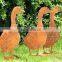 Outdoor corten sculpture rusty heart-shaped metal crafts for garden decoration