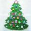 golden supplier wholesale large laser cut felt christmas tree