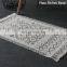 Home decor bedroom carpets mats washable custom printing floor mat with tassels