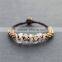 Yiwu jewelry stone jewelry wax cord woven braclets jewellery XE09-188