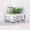 Decorative Wire Storage Toys Snacks Cloth Metal Basket with Nordic Style