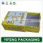 Custom cardboard cute folding baby shoe box packaging/Folding pvc window corrugated box