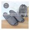 Comfortable Easy Breathable Gray Quality Hotel Slippers Travel Disposable Hotel Slippers Open Toe Spa Open Toe Shoes