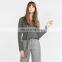 Women top winter sweater cashmere jumper with neck tie