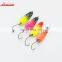 In stock New Products Free Sample 28mm/ 3g Bait For Trout Metal Fishing Spoon Lure