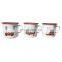Christmas holiday customised matte steel enamel cup coffee mug for gift
