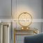 Modertn LED Table Light Creative Round Shape Ball Bedside Night Lights For Bedroom Hotel Living Room Gypsophila Nigh Lamps