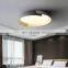 Minimalist Simple Modern Ceiling Lamp Wood Grain Iron Acrylic LED Ceiling Light for Bedroom Decorative