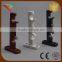 Wall install curtain pole double bracket with surface wooden plated
