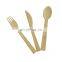 Disposable Bamboo Fork Spoon Knife Dinnerware Set High Quality Bamboo Disposable Cutlery Set