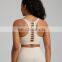 New Design High Quality Sexy Hollow Out Racer Back Breathable Quick Dry Soft Workout Gym Yoga Sports Wear Women Clothes Bra Top