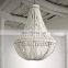 Modern Clay Bead Industrial LED Dome Chandelier Living Room Hotel Ceiling Home Decor Lighting Clay Dome Pendant light