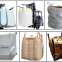 black color lifting loops sand bag 1ton pp sand bag white color pp bulk bag