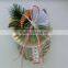 Artificial Winter pine straw wreath/spring wreath made in China