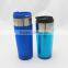 Plastic Outside Stainless Steel Inside Tumbler Mugs With Paper Insert