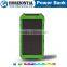 Hotsell Waterproof Solar Power Banks 8000mah, External Battery solar charger for iPhone Samsung HTC