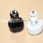 12V 2.1A&1A Aluminum 2 USB Ports Universal Dual USB Car Charger For iPhone