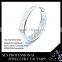 2015 May latest style wholesalers jewelry 925 silver white gold plating bracelet connected ring with colored zircon-SLS