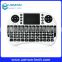 New Mini Wireless Keyboard 2.4G with Touchpad Handheld gaming Keyboard for PC Android TV Black New Promotion