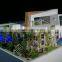 Miniature architectural building scale model with lighting effect