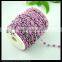 LFD-0024C ~ Wholesale Purple Rosary Style Chains 6MM Wire Wrapped Beaded Chain Jewelry Making