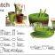 4 color decal printing bamboo fiber eco dinner set