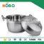 non-magnetic 201 2-layer stainless steel steamer