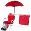 Outdoor leisure lovely kids folding beach chair with umbrella