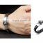 Magnetic Buckle Stainless Steel Leather Chain Bracelet