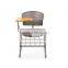 Plastic office chair wooden writing pad GS-2045A
